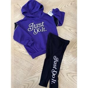 *NWT* Girls Nike Sweatshirt Hoodie & Pant Size 6